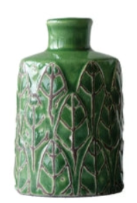 Embossed Stoneware Vases
