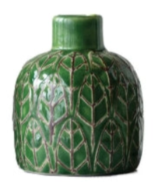 Embossed Stoneware Vases
