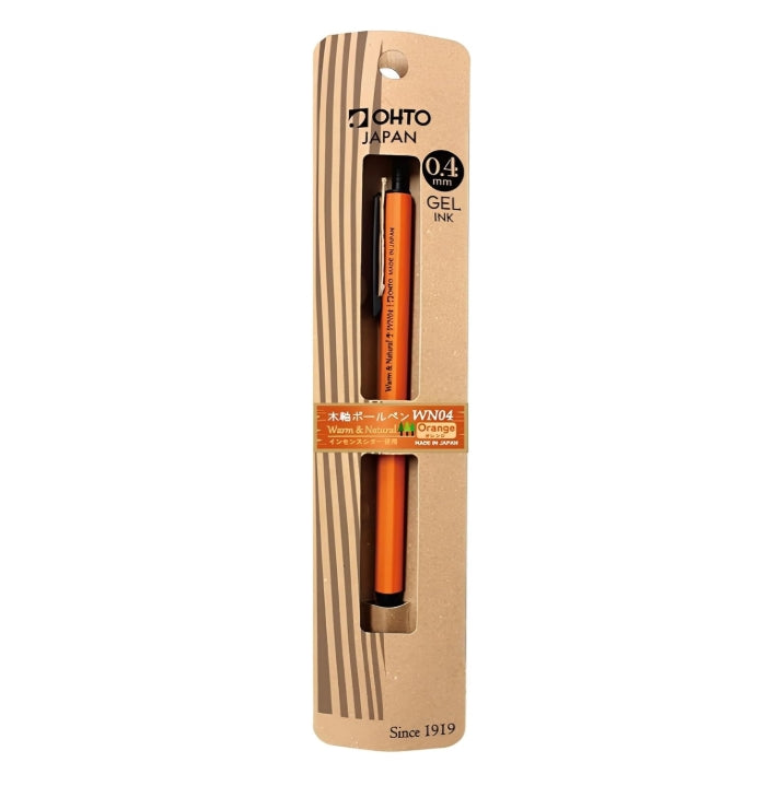 Ohto Wooden Gel Pen 0.4