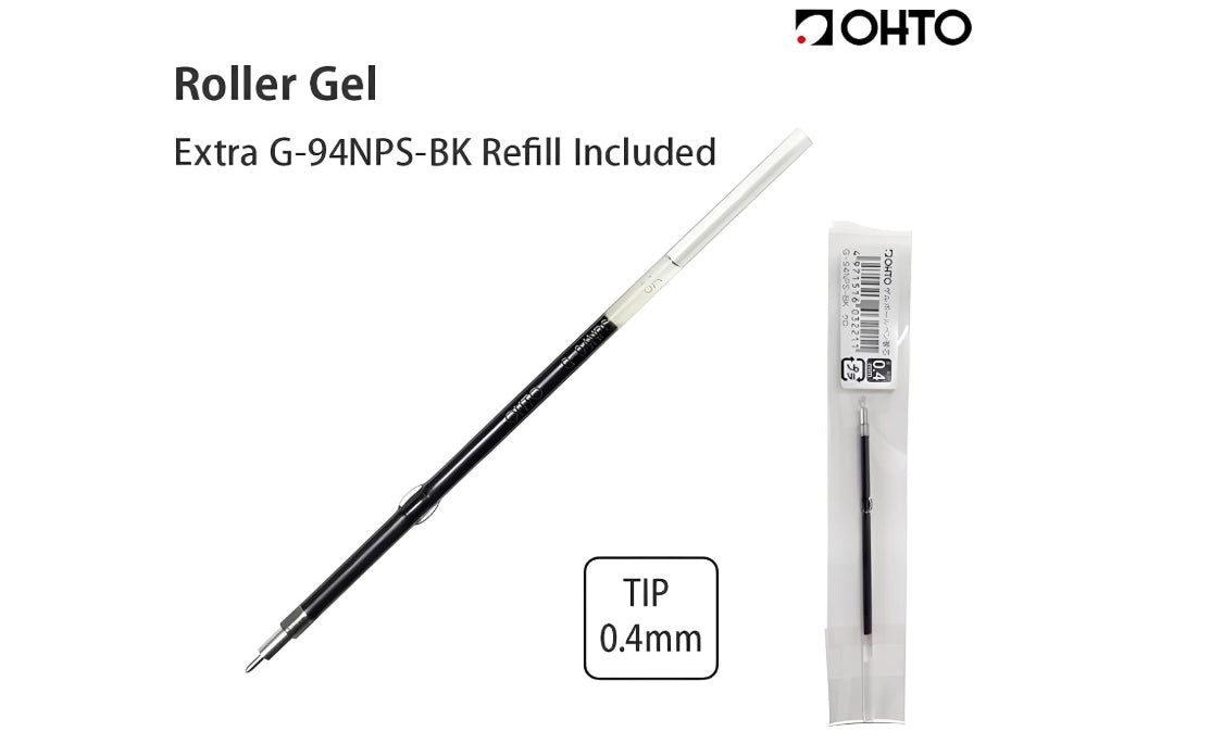Ohto Wooden Gel Pen 0.4
