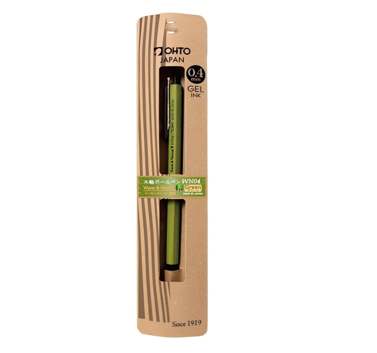 Ohto Wooden Gel Pen 0.4