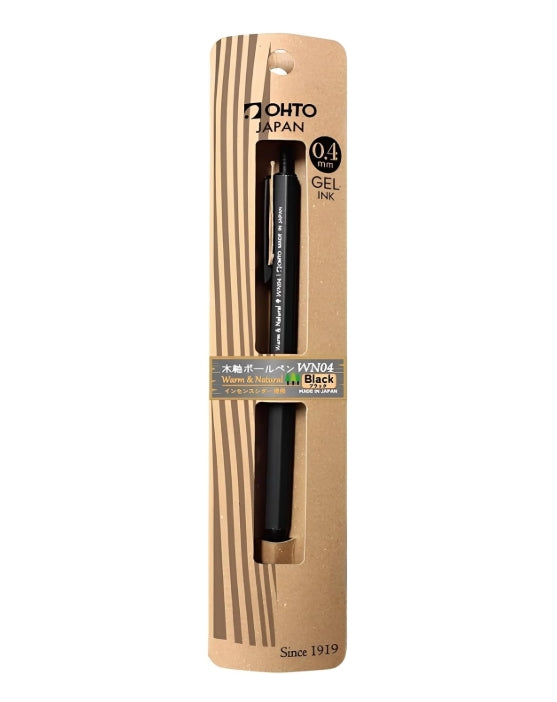Ohto Wooden Gel Pen 0.4