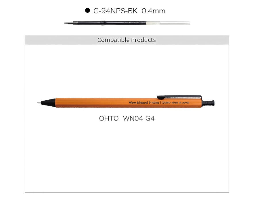 Ohto Gel Pen Refill 0.4