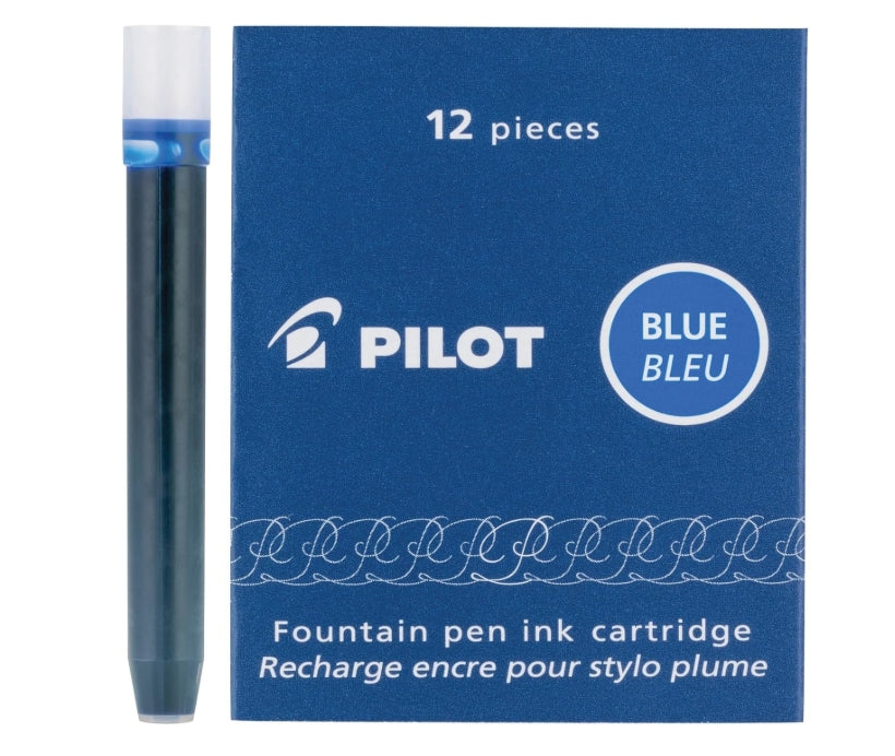 Pilot Fountain Pen Ink Cartridge 12PCS - Blue