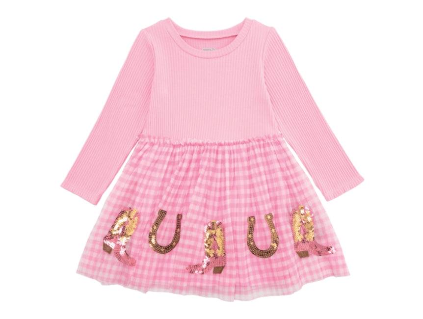 Sequin Western Tutu Toddler Dress
