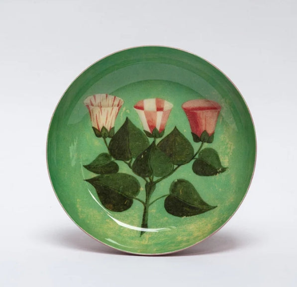 Festival of Flowers Round Enamel Tray