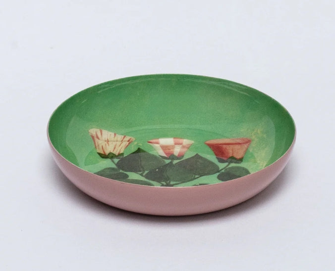 Festival of Flowers Round Enamel Tray