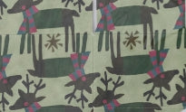 Handmade Recycled Paper Gift Bags w Patterns/3 Sizes