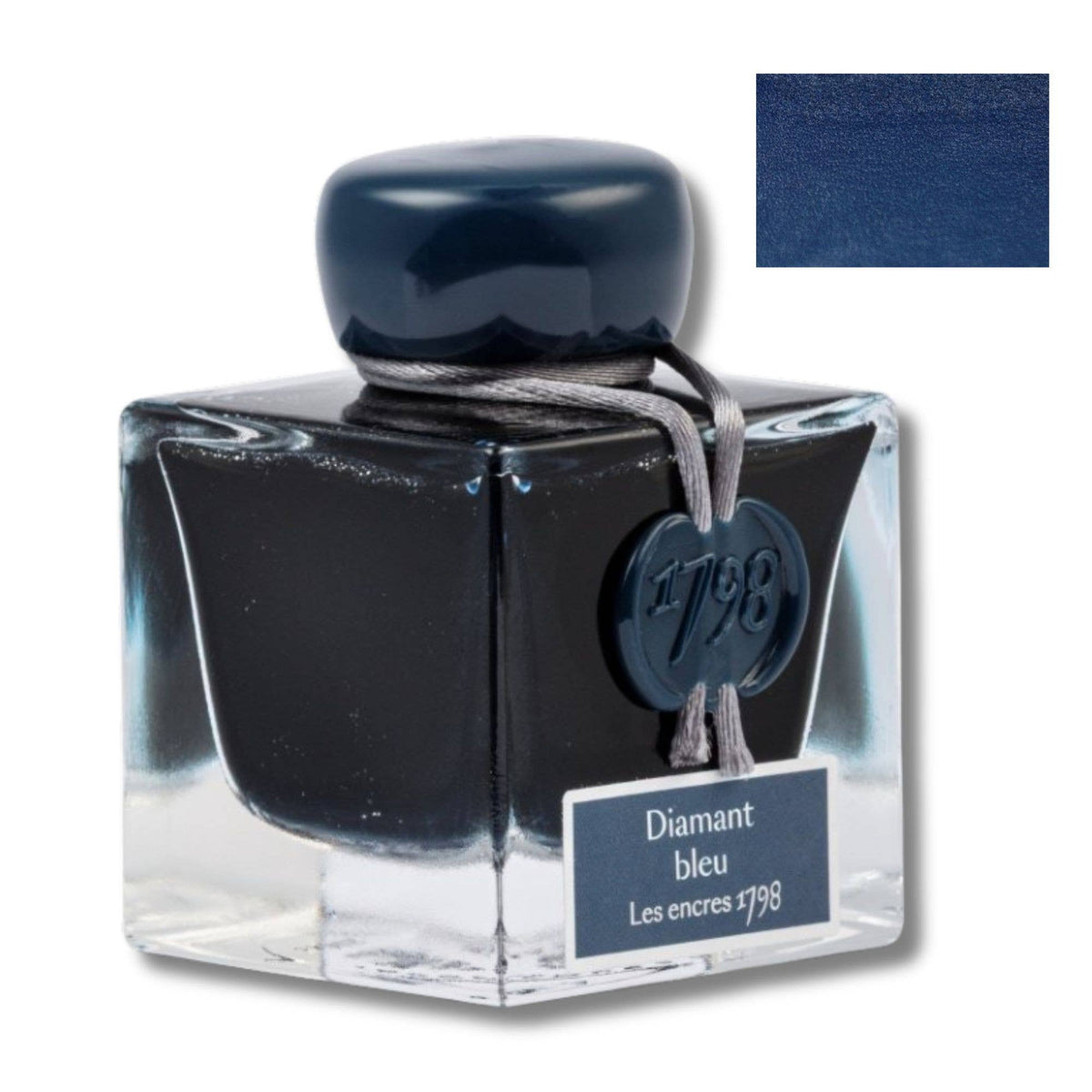 Herbin 1798 Anniversary Inks With Silver Shimmer - 4 Colors: Diamant Bleu