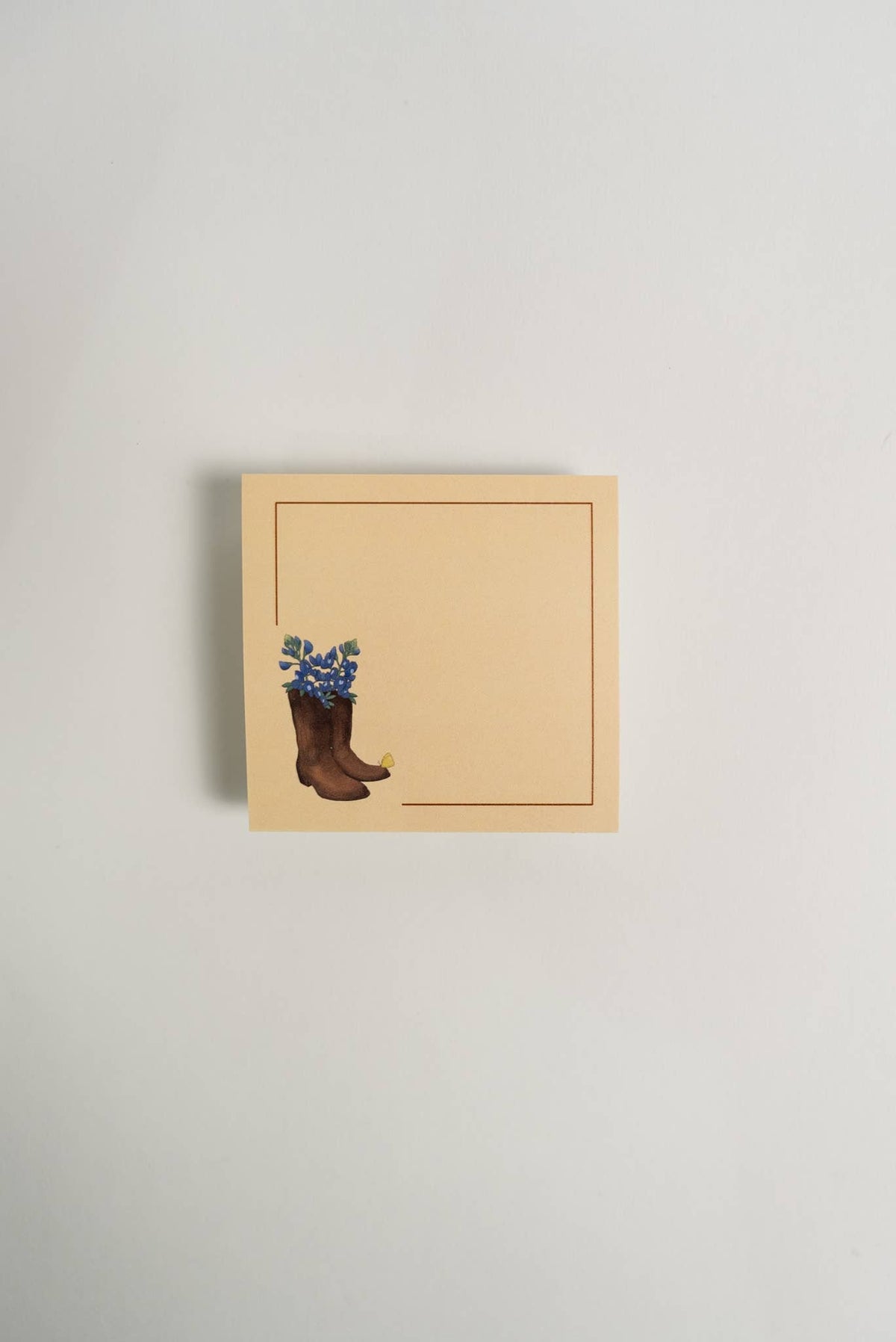 Cowboy Boots & Bluebonnets Sticky Notes