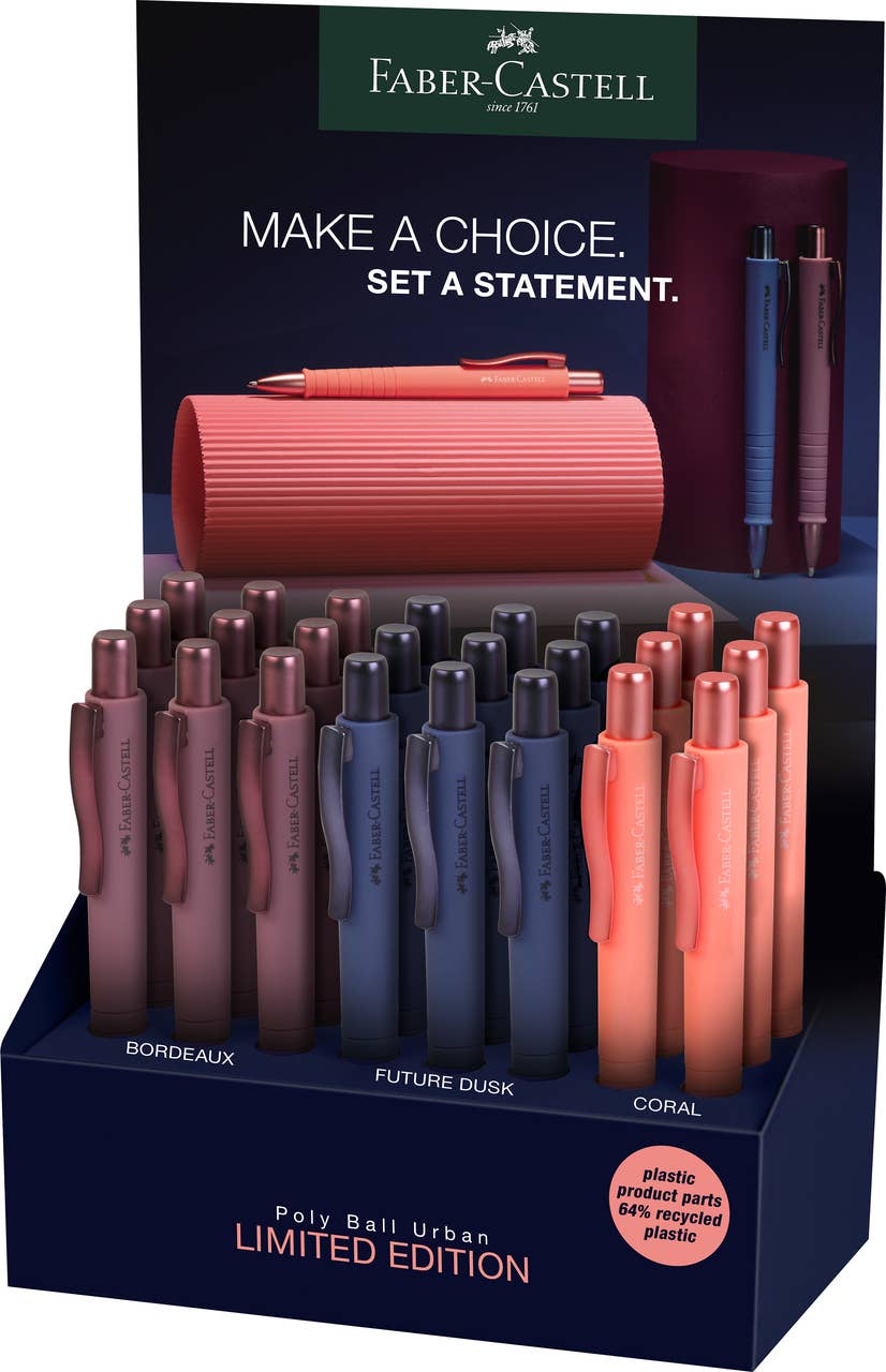 Poly Ball Urban Statement Pen - Blue Ink