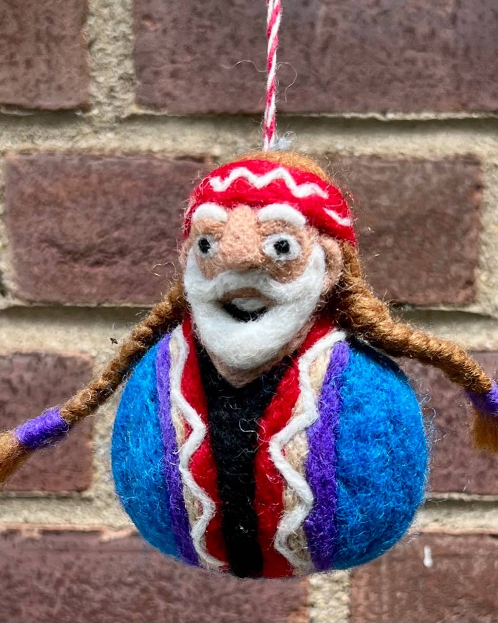 Willie Nelson Felt Ornament