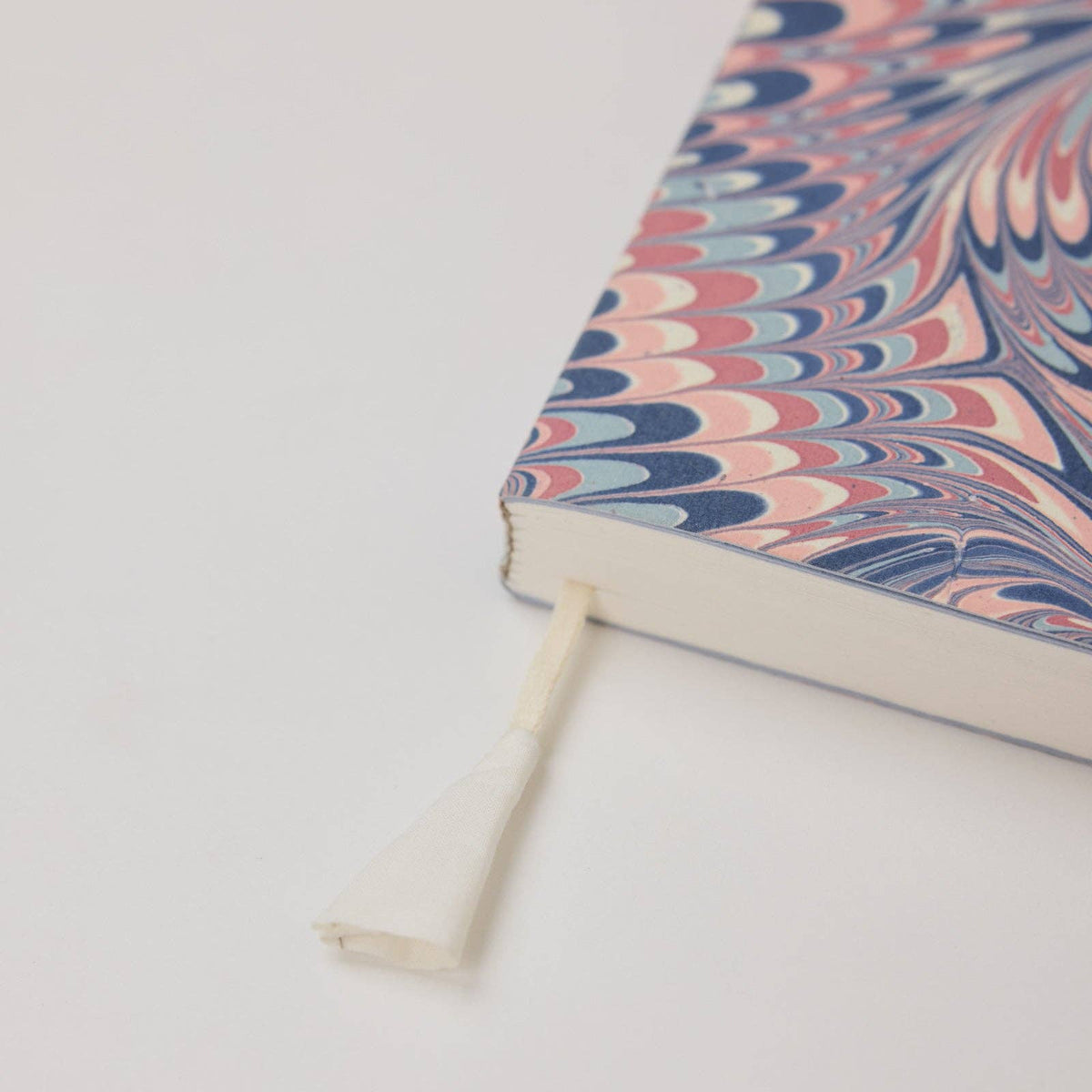 Hand Marbled Ruled Notebook (A5) - Twisted Scallops Hydrangea
