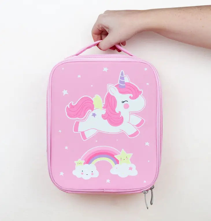 Wildkin Two Compartment Lunch Bag  Kids Lunch Bags - Magical Unicorns