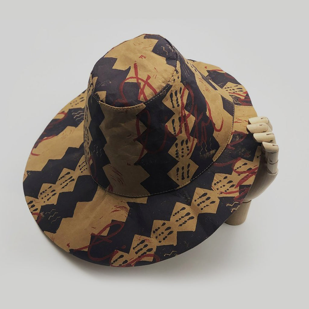tip toe pattern washable paper hat - Austin, Texas Gift Shop - Handmade with love