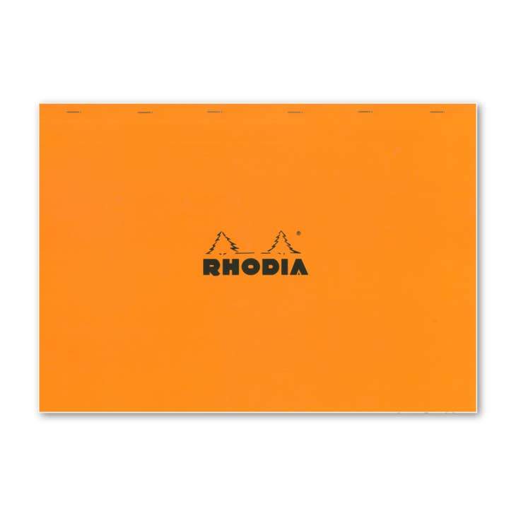 Orange Desktop Rhodia Classic Notepad 16.5 x 12.5 - Austin Gift Shop