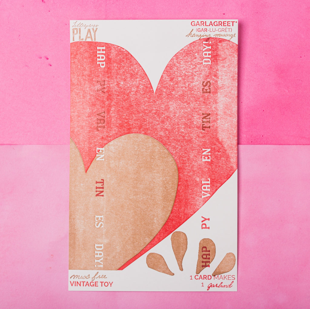 Garlagreet - Valentine - Austin, Texas Gift Shop - Letterpress printed and handmade with love