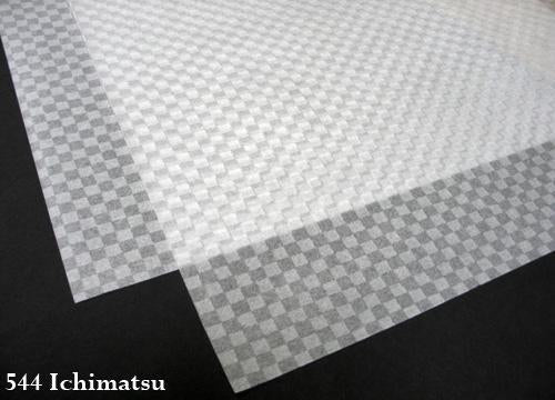 White Checkered fiber Japanese Lace Fine Art Paper - Austin Gift Shop
