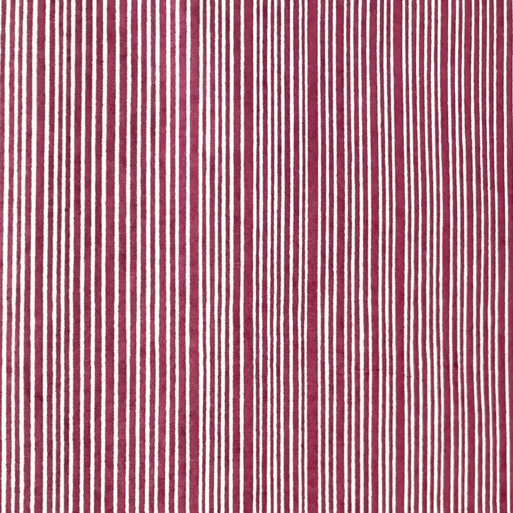 Japanese Mulberry Paper - Red and White Stripe - Fine Art 