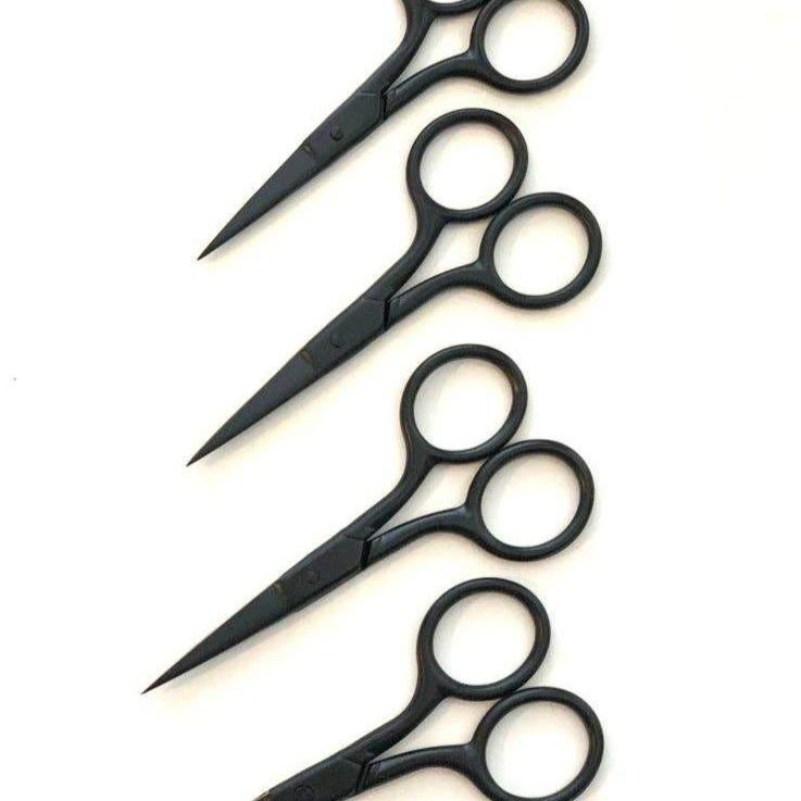 Matte Black Mini Scissors - Multi View - Austin Gift Shop
