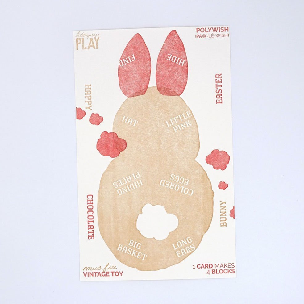 Polywish - Easter - Front View -  Austin Gift Shop - Letterpress printed and handmade