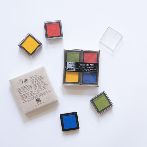 Red Yellow Green Blue Chroma Ink Pad - Austin Gift Shop - Open View