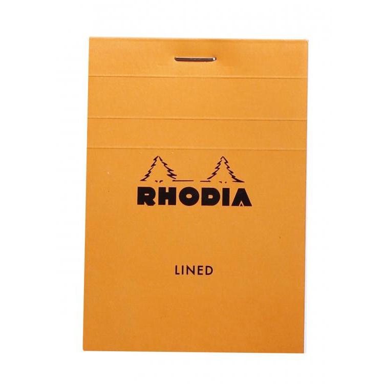 Orange Rhodia Classic lined Notepad 3.5 x 4.75 - Austin Gift Shop