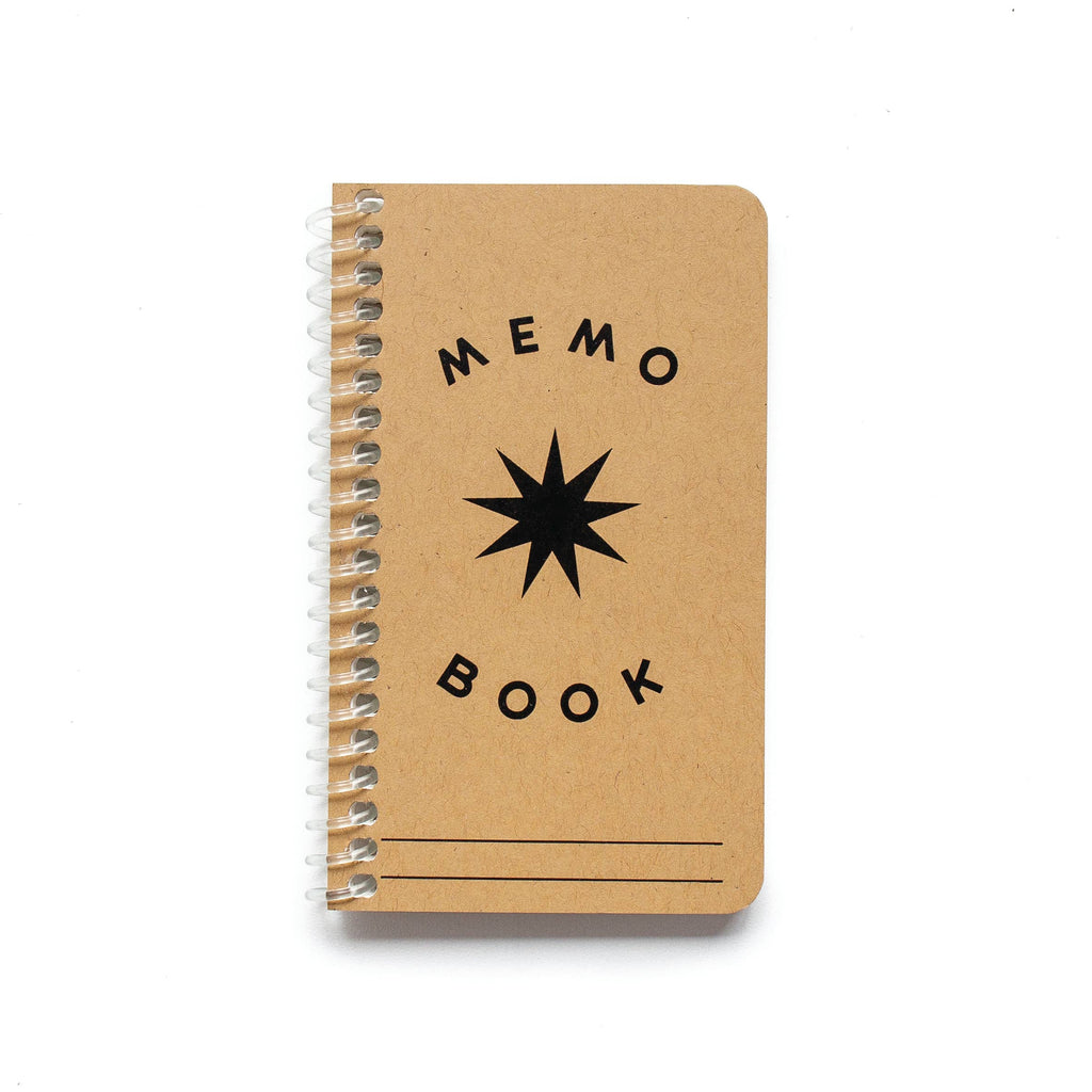 brown star Spark Memo Book with lined pages - Austin Gift Shop
