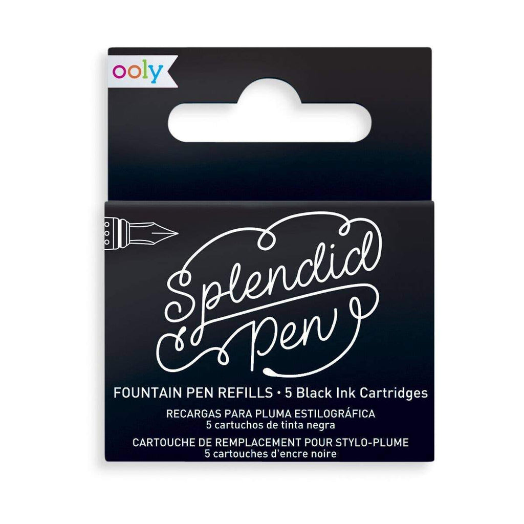 Splendid Fountain Pen Ink Refills Black  - Austin Gift Shop