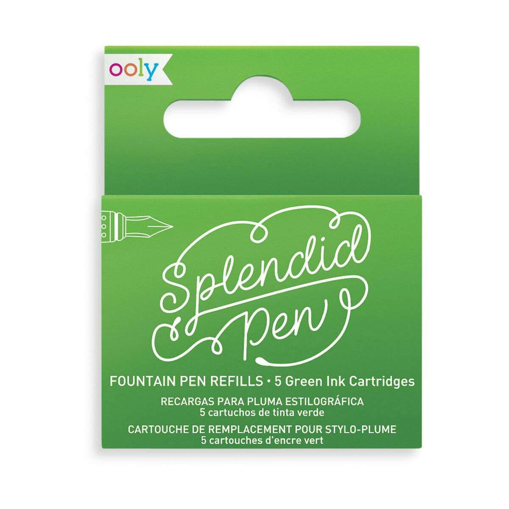 Splendid Fountain Pen Ink Refills - Green - Austin Gift Shop
