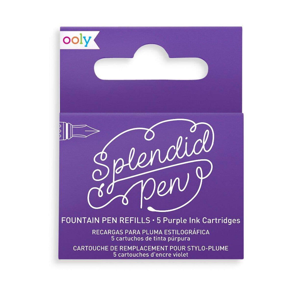 Splendid Fountain Pen Ink Refills - Purple - Austin Gift Shop