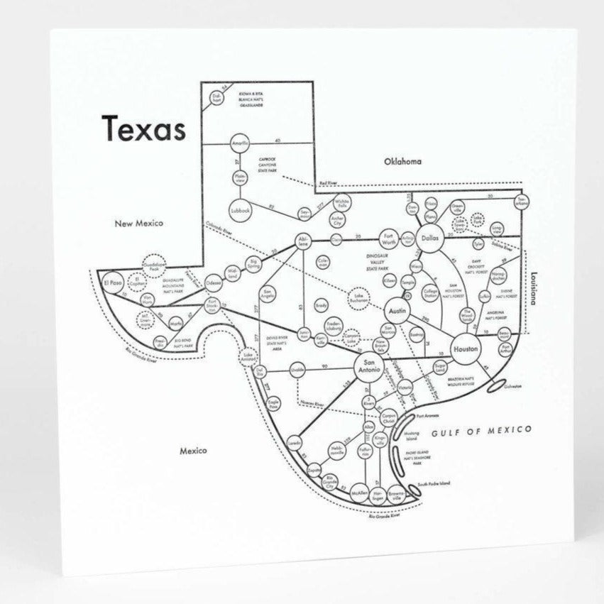 Texas Map To Print