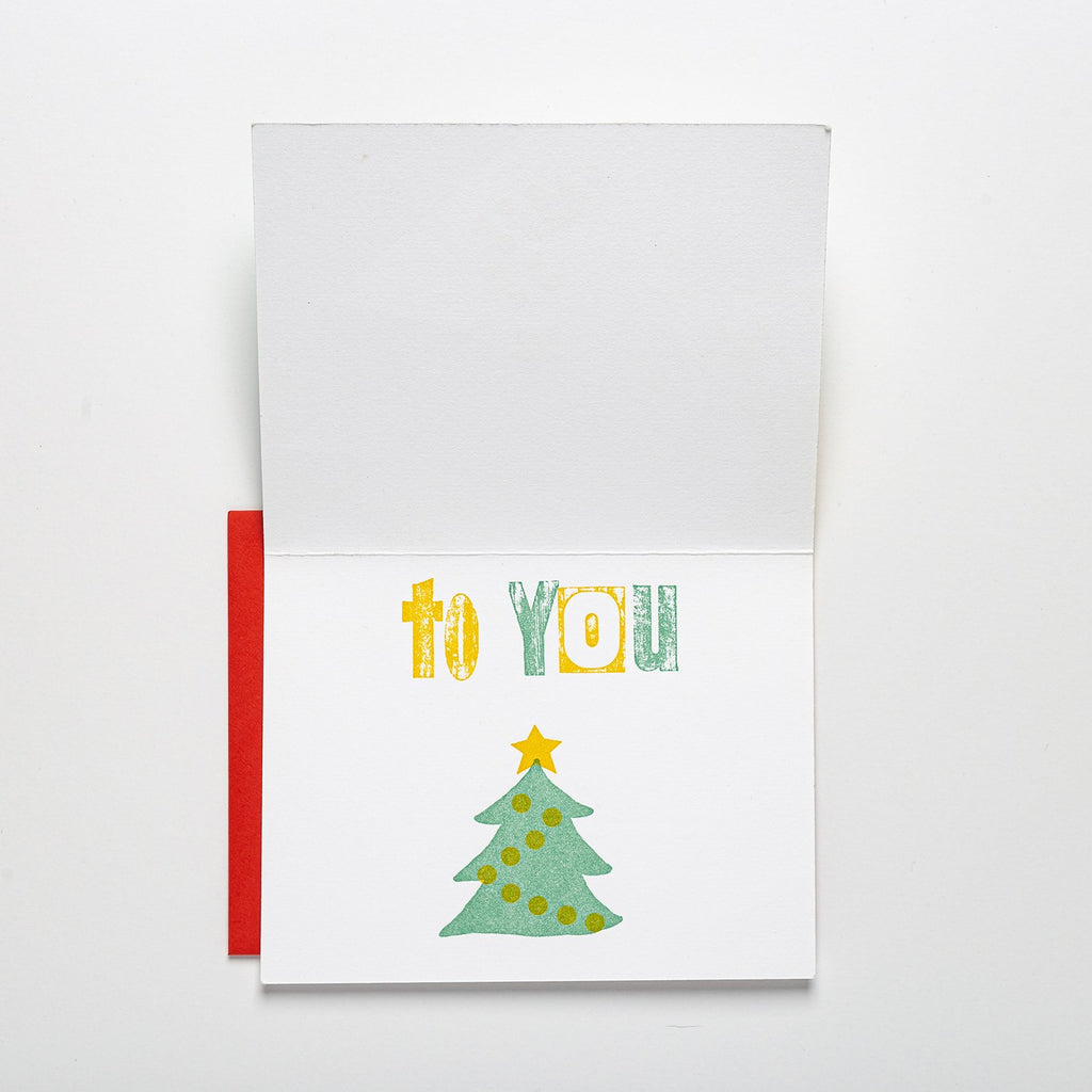 Thaumacard - Christmas - Toy open - Austin Gift Shop - Letterpress printed and handmade