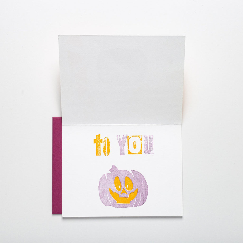 Thaumacard - Halloween - Card Inside-  Austin Gift Shop - Letterpress printed and handmade