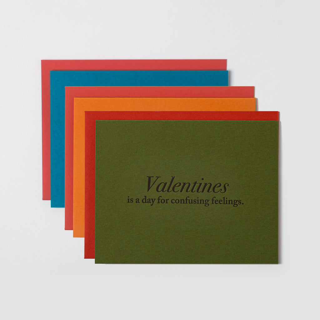 Valentine – Set of 6 Cards - Austin, Texas Gift Shop - Handmade with love
