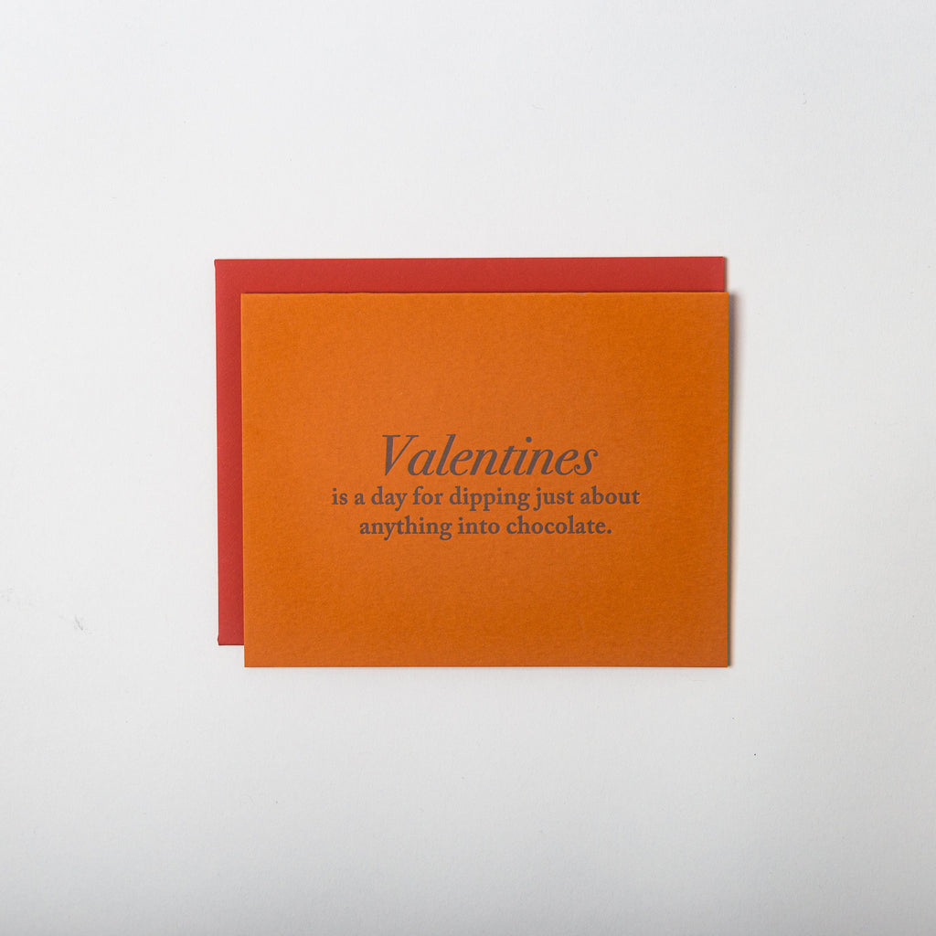 Valentine – Set of 6 Cards - Card Chocolate 2- Austin, Texas Gift Shop - Handmade with love