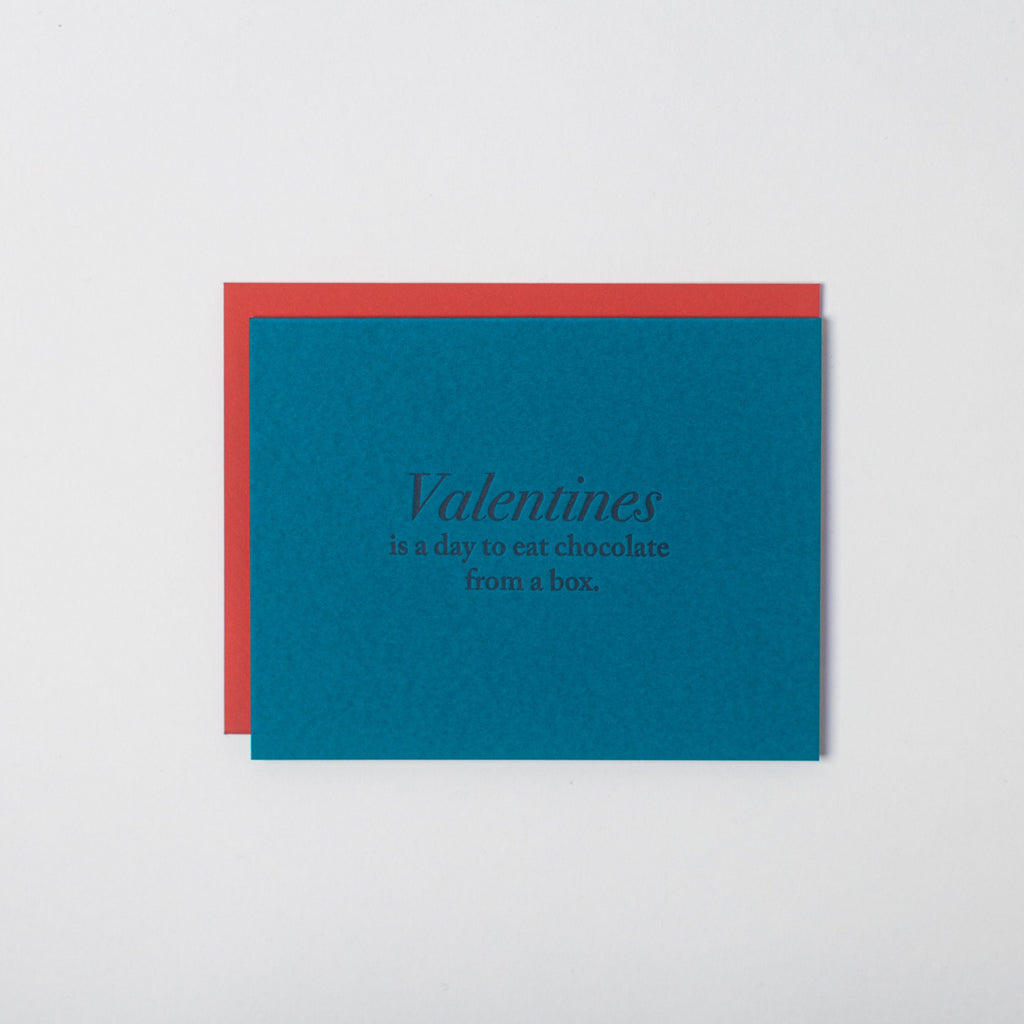 Valentine – Set of 6 Cards - Chocolate- Austin, Texas Gift Shop - Handmade with love