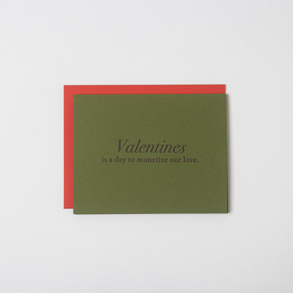 Valentine – Set of 6 Cards - Card Monetize- Austin, Texas Gift Shop - Handmade with love