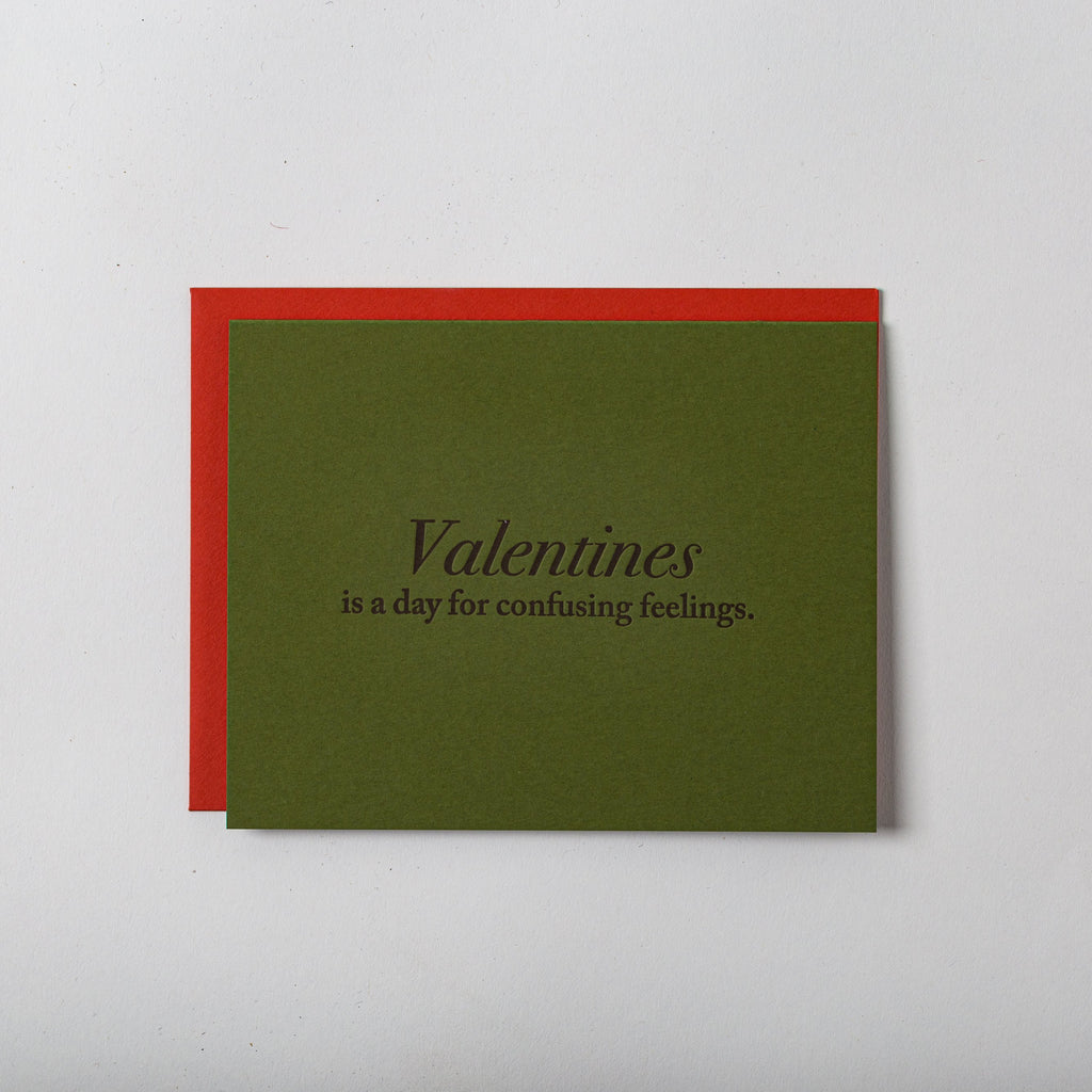 Valentine – Set of 6 Cards - Confusing- Austin, Texas Gift Shop - Handmade with love