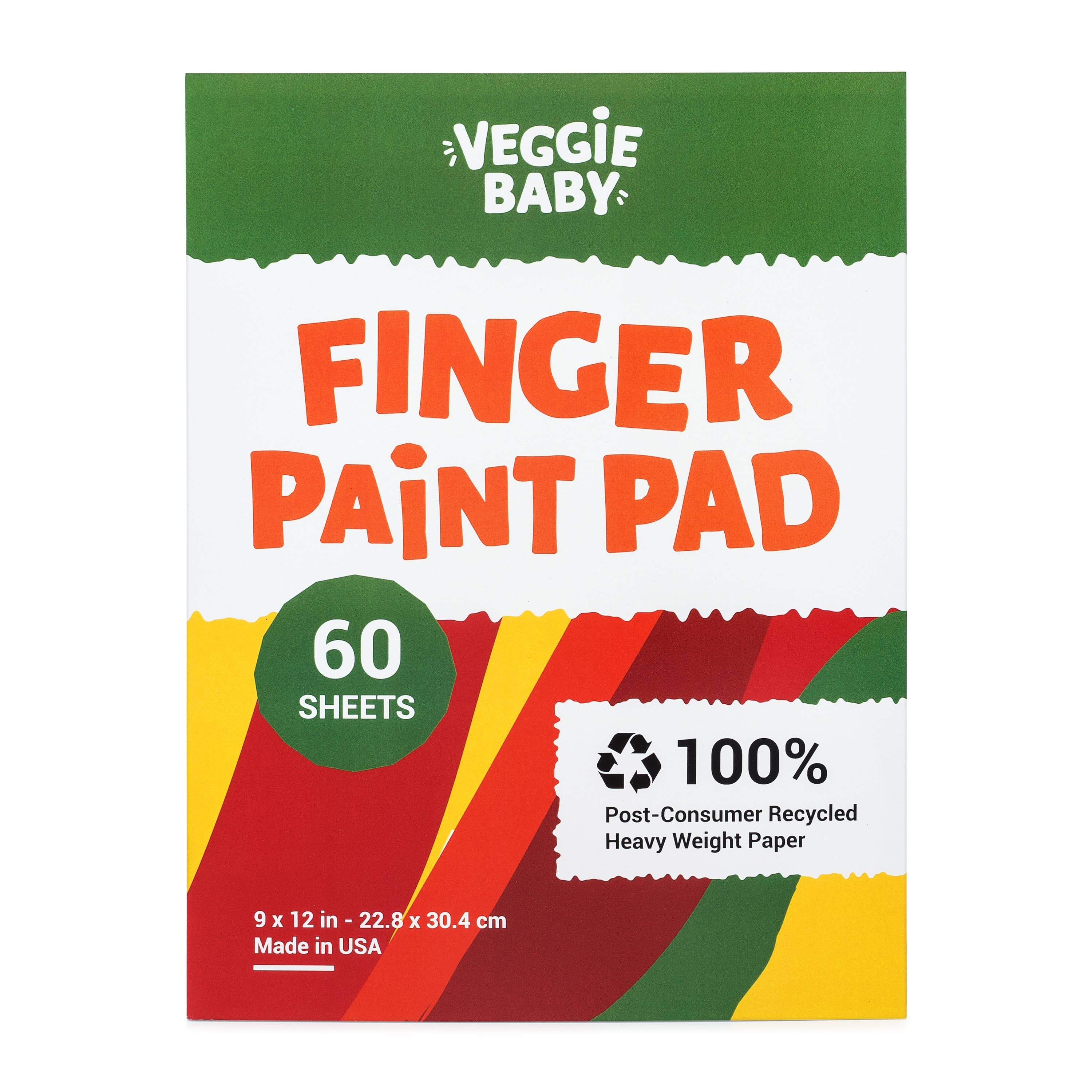  Funto Finger Paint Pad for Kids, 60 sheets total, 12”x16'',  2-Pack, Toddler Painting Supplies, Tempera Paint Pad for Kids, Art Paper  for Finger Painting, Drawing & Art Supplies : Toys 